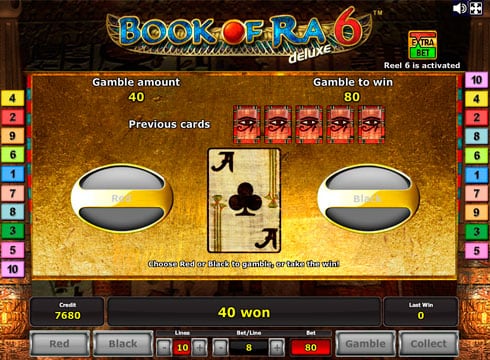 Игровой автомат Book of Ra Deluxe 6 с выводом реальных денег